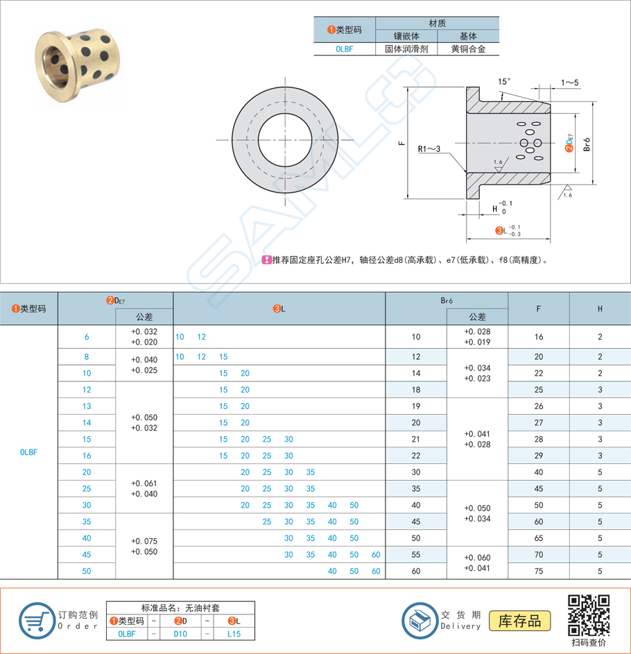 銅合金襯套的常見材質(zhì)